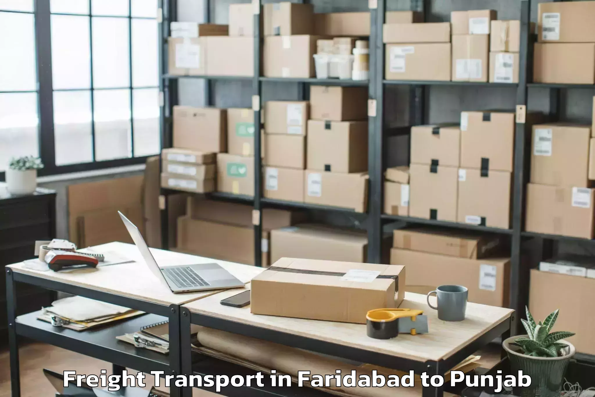 Book Faridabad to Pati Freight Transport